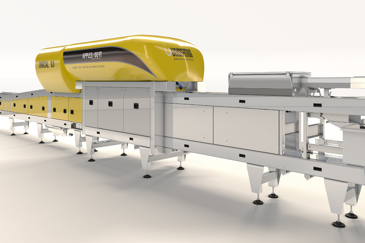 Unisorting Unical 8.0 Apples Sort for apples calibration