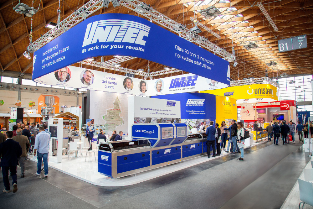 The Unitec stand at Macfrut 2017, Rimini (Italy)